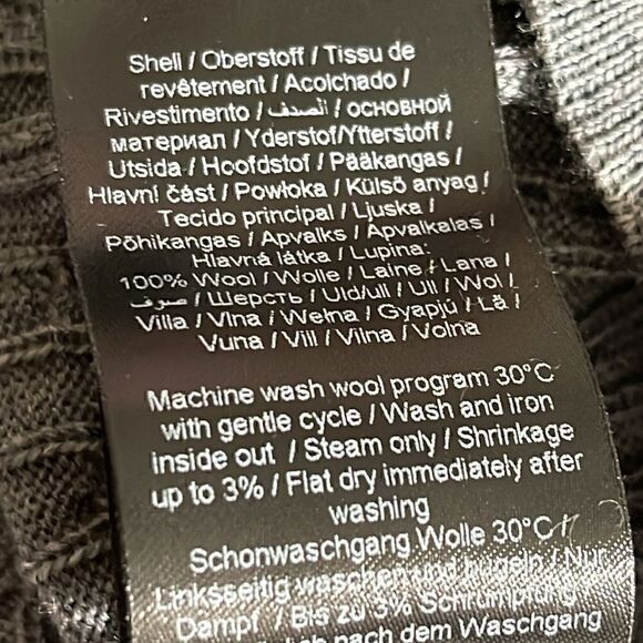 Martinique sweater Mens large Merino cable knit quarter Zip Gray - Picture 12 of 13